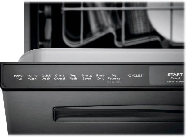 Frigidaire - Gallery 24" Top Control Tall Tub Built-In Dishwasher - Black stainless steel - Image 6