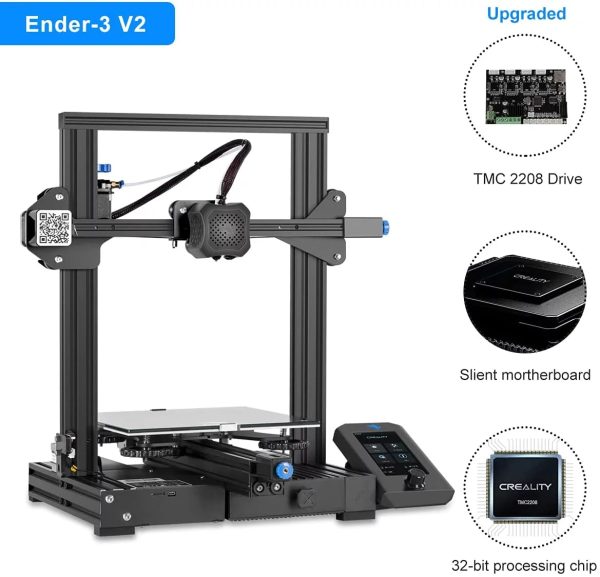 Creality Ender 3 V2 3D Printers, Official Upgraded FDM 3D Printer, Build Size 220x220x250mm - Image 2