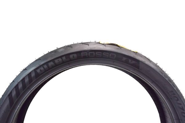 Pirelli Diablo Rosso IV Front 110/70ZR17 & Rear 180/55ZR17 Tires with Keychain - Image 2
