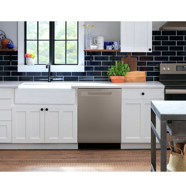 GE - Top Control Built-In Dishwasher with 3rd Rack, Dry Boost, 50 dBa - Slate - Image 3