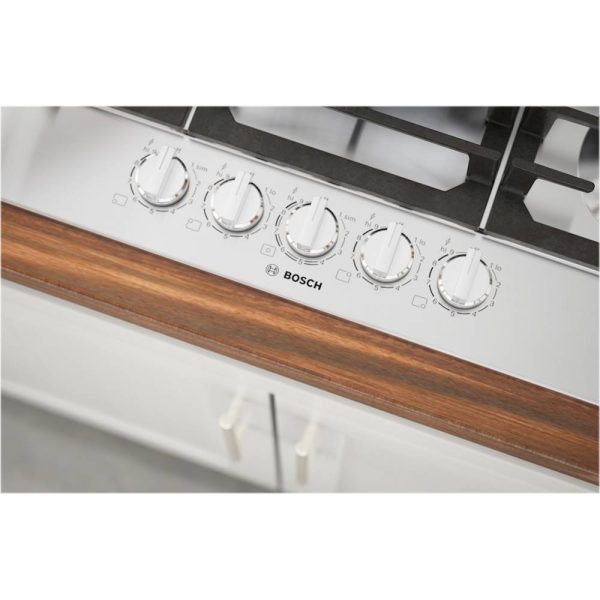 Bosch - 800 Series 30" Built-In Gas Cooktop with 5 burners - Silver - Image 6
