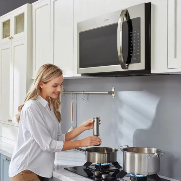 Midea 1.7 Cu. Ft. Stainless Steel Over-the-Range Microwave - Image 5
