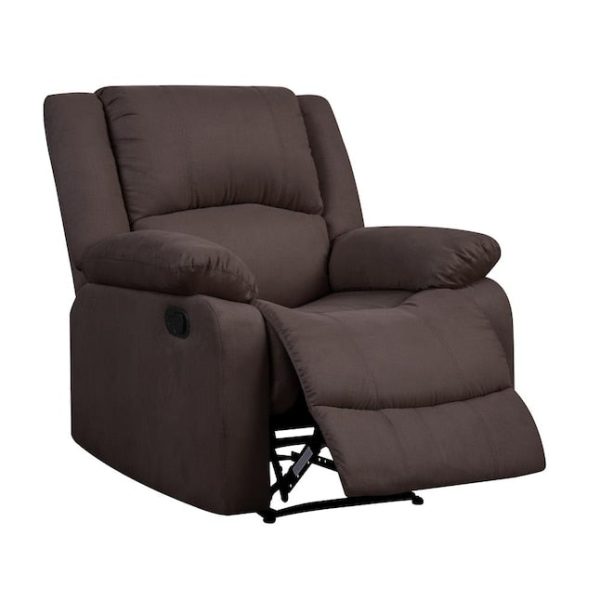 Relax A Lounger Chocolate Microfiber Recliner - Image 5