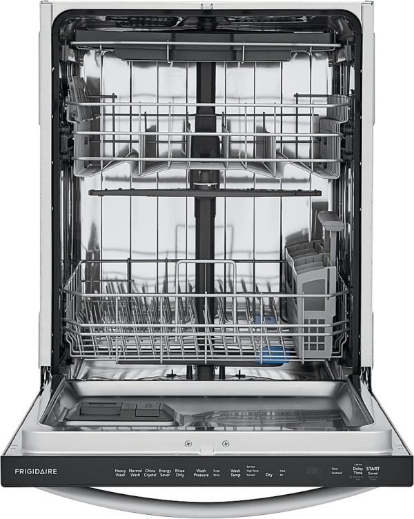 Frigidaire - 24" Top Control Built-In Dishwasher with Stainless Steel Tub, 3rd Rack, 49 dBA - Stainless steel - Image 10