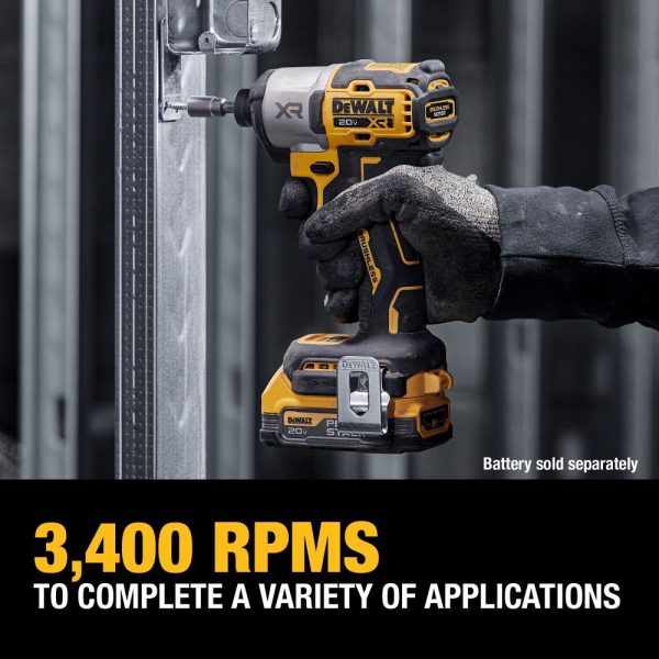 DW 20V MAX XR 1/4in Impact Driver DCF845B - Image 4