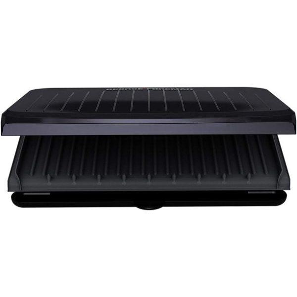 George Foreman 9 Serving Classic Plate Electric Indoor Grill And Panini Press In Gunmetal Grey - Image 2