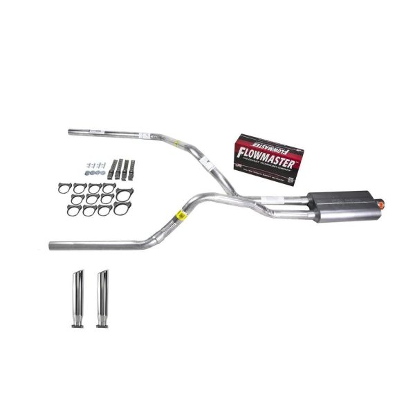 Silverado 88-95 dual exhaust 2.5 pipe Flowmaster 50 RC Tip - Image 2