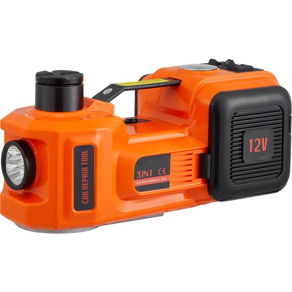 VEVOR Electric Car Jack, 5 Ton 12V Electric Hydraulic Car Jack with Impact Wrench Inflator Pump for SUV Sedans - Image 9