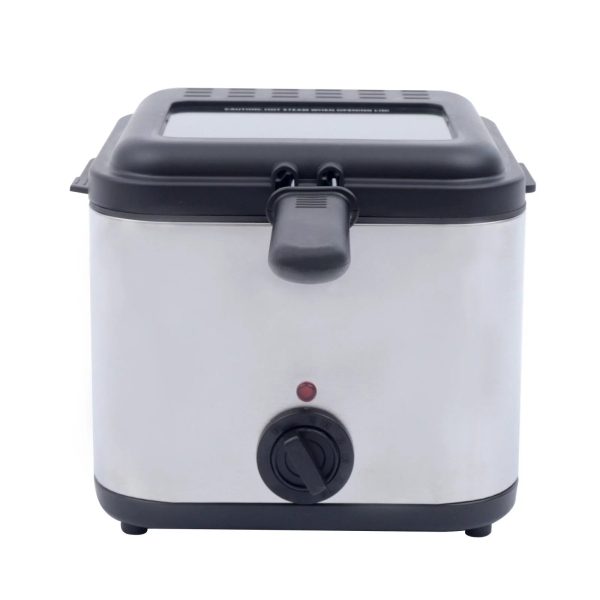 DENEST 1KW Stainless Steel Electric Deep Fryer w/Basket, Adjustable Control Temperature - Image 5