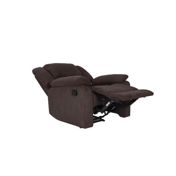 Relax A Lounger Chocolate Microfiber Recliner - Image 6