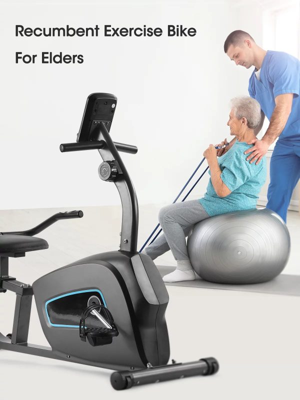 Recumbent Exercise Bike Indoor Stationary Exercise Bike for Home Use with Pluse Monitor/Tablet Holder - Image 7