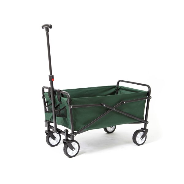 Heavy Duty Compact Folding 150 lb Capacity Utility Cart, Green (Open Box) - Image 6