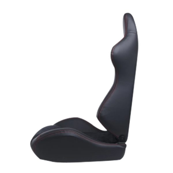 High Quality Racing Seat with Double Slider Made of PVC and Suade Material - Set of 2 Pieces - Image 5