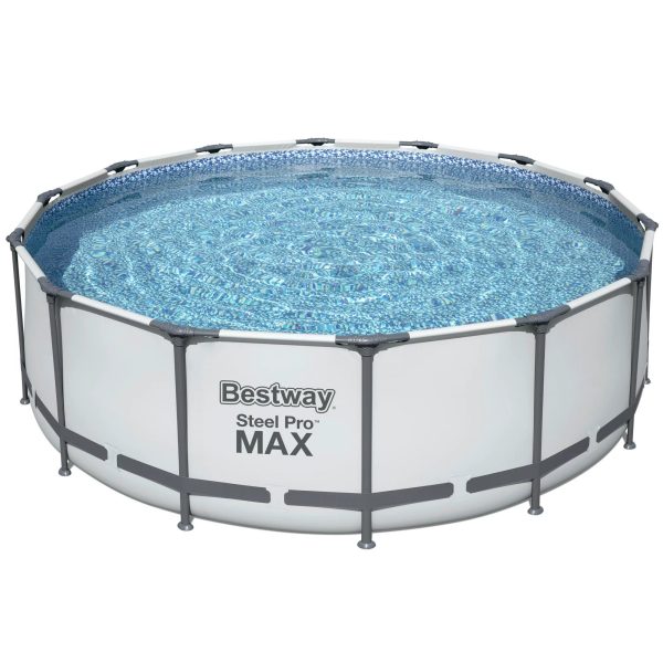 Bestway Steel Pro MAX 14' x 48" Round Above Ground Swimming Pool Set - Image 8