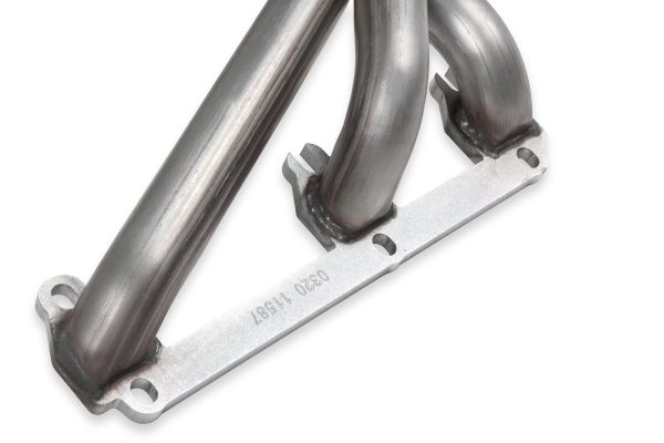 Flowtech 11587FLT Upright Headers 1-1/2" Primary, 20" Long, 27" tall, 2-1/2" x 10" Collector - 409SS Natural Finish - Image 5