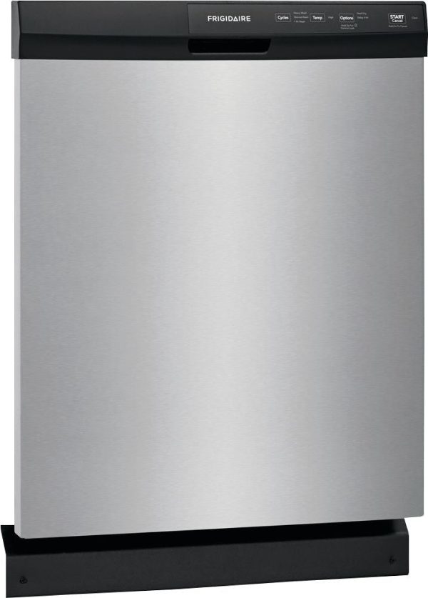 Frigidaire - 24" Front Control Tall Tub Built-In Dishwasher - Stainless steel