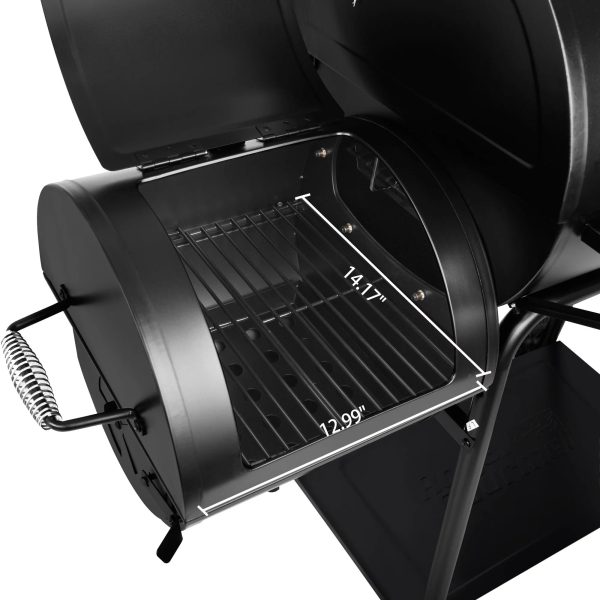 Royal Gourmet 30" CC1830F Charcoal Grill with Offset Smoker - Image 4