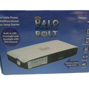 HALO Bolt 55500 Portable Phone Laptop Charger Car Jump Starter with AC Outlet