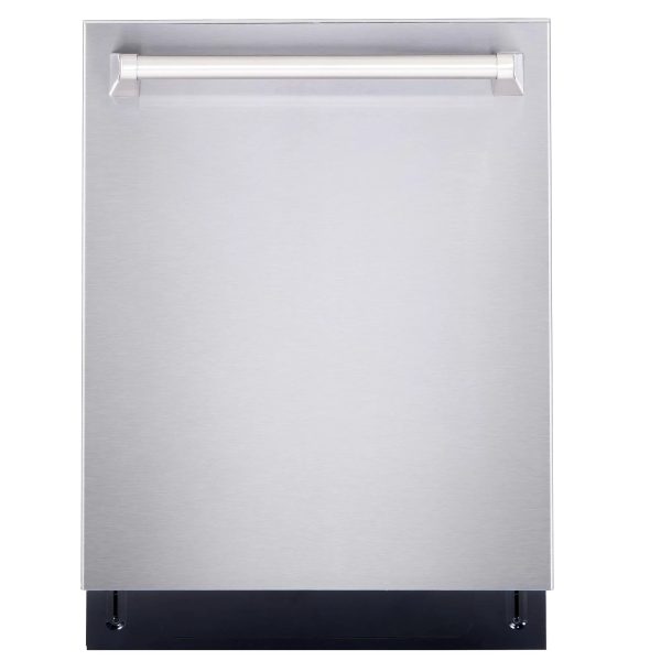 Cosmo 4 Piece Kitchen Appliance Packages with 30" Freestanding Electric Range 30" Wall Mount Hood 24" Built-in Integrated Dishwasher & French Door Refrigerator Kitchen Appliance Bundles - Image 17