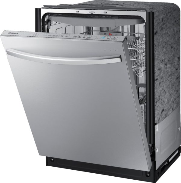 Samsung - StormWash 24" Top Control Built-In Dishwasher with AutoRelease Dry, 3rd Rack, 42 dBA - Stainless steel