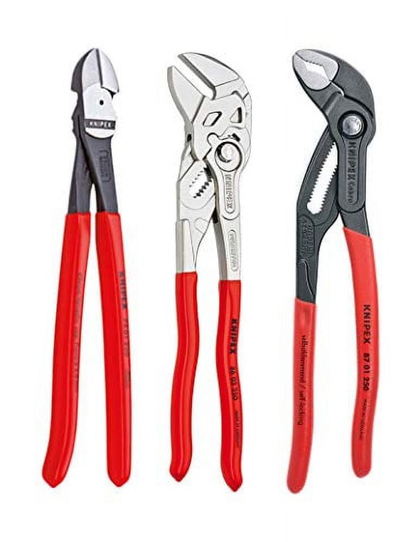 KNIPEX Tools 9K 00 80 117 US, Cobra, Pliers Wrench, Diagonal Cutters 10-Inch Set, 3-Piece - Image 2