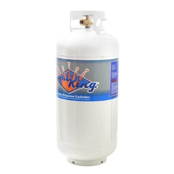 Flame King YSN401 40 lbs. Empty Propane Cylinder with Overfill Protection Device Valve - Image 2