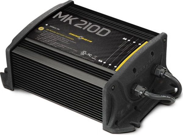 Minn Kota 210D 2-Bank On-board Battery Charger with Automatic Temperature Compensation 1822105