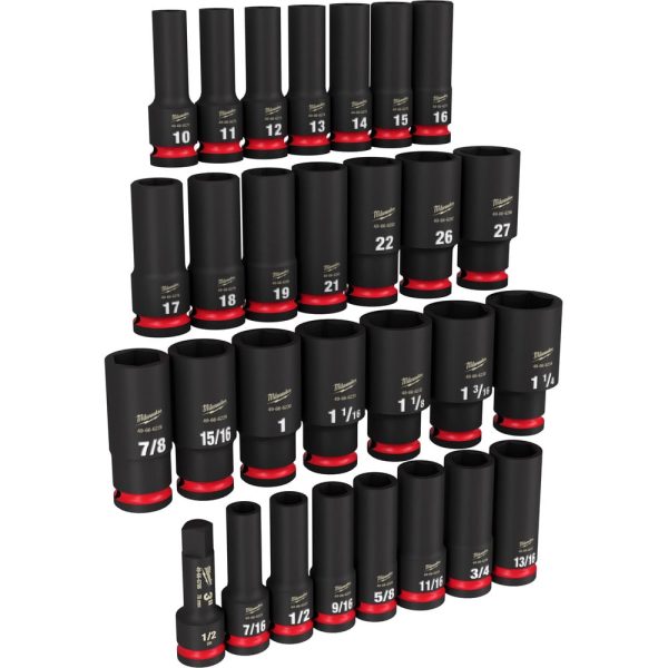 Milwaukee 49-66-7016 29-Piece SHOCKWAVE Impact Duty 1/2 in. Drive SAE and Metric Deep 6 Point Socket Set - Image 15