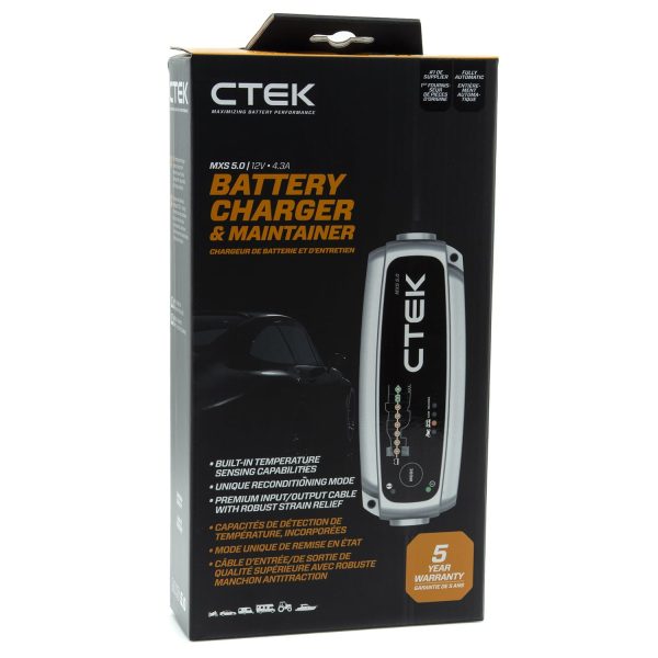 CTEK (40-206) MXS 5.0 12Volt Battery Charger Vehicle Storage Bundle - Image 2