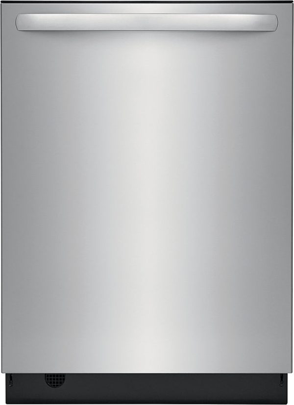 Frigidaire - 24" Top Control Built-In Dishwasher with Stainless Steel Tub, 3rd Rack, 49 dBA - Stainless steel