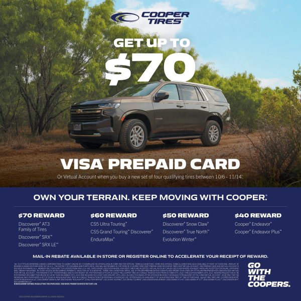 Cooper Discoverer AT3 XLT All Terrain LT275/70R18 125/122S E Light Truck Tire - Image 6