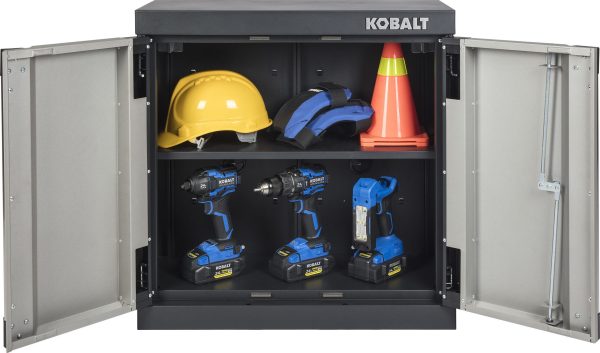 Kobalt 19003 Steel Wall-mounted Garage Cabinet (28-in W x 28-in H x 12.5-in D) - Image 2