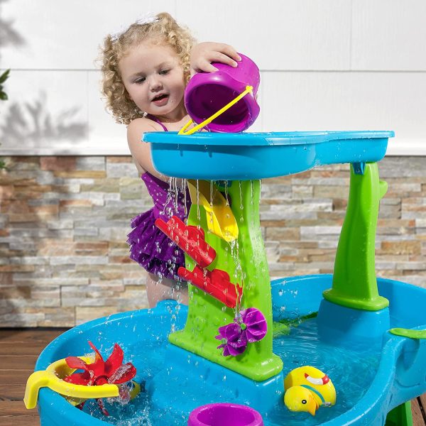 Step2 Rain Showers Splash Pond Water Table with 13-Pc Accessory Set - Image 3