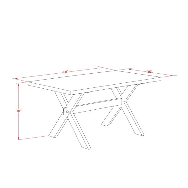 HomeStock Rustic Recluse 6-Piece Kitchen Dinette Set-Doeskin Linen Fabric Seat Parson Dining Room Chairs, A Rectangular Bench And Rectangular Top Kitchen Table - Linen White And Linen White Finish - Image 5