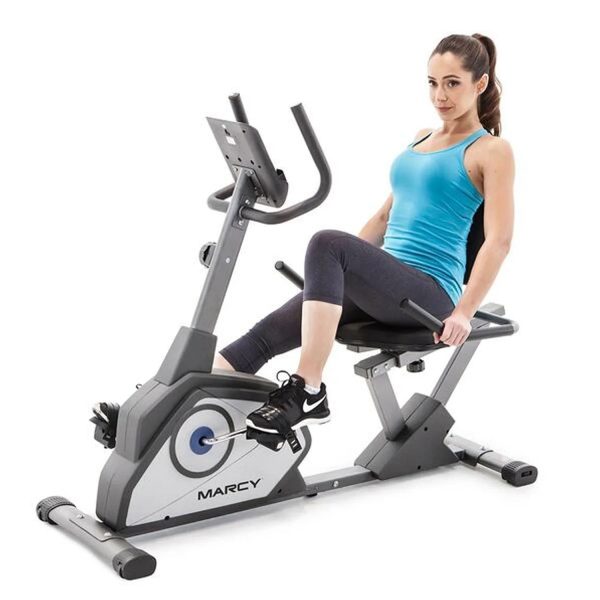 Impex NS-40502R Marcy Recumbent Exercise Workout Bike for Home Fitness - Image 8