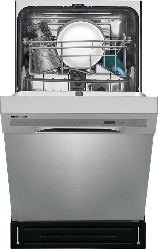 Frigidaire - 18" Front Control Built-In Dishwasher with Stainless Steel Tub - Stainless steel - Image 12