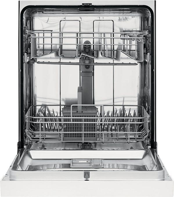 Frigidaire - 24" Compact Front Control Built-In Dishwasher with Stainless Steel Tub, 52 dBA - White - Image 6
