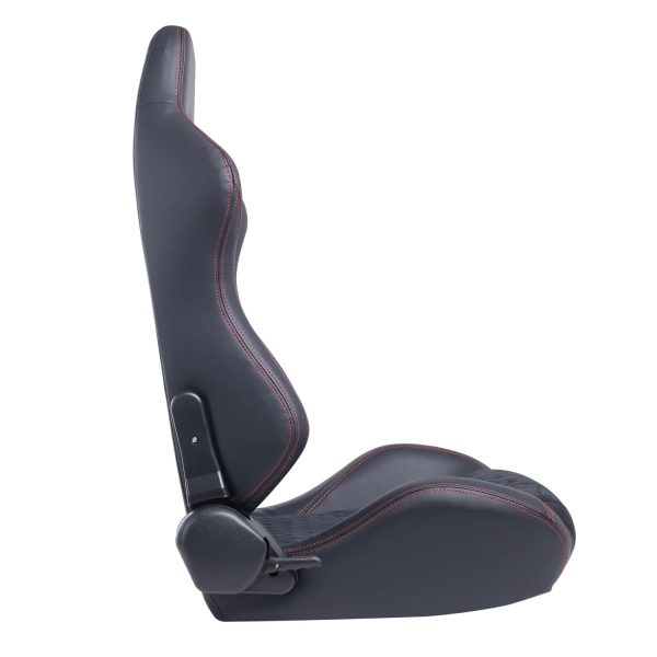 High Quality Racing Seat with Double Slider Made of PVC and Suade Material - Set of 2 Pieces - Image 6