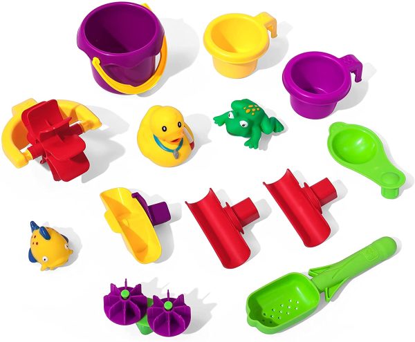 Step2 Rain Showers Splash Pond Water Table with 13-Pc Accessory Set - Image 2