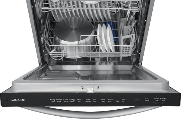 Frigidaire - 24" Top Control Built-In Dishwasher with Stainless Steel Tub, 3rd Rack, 49 dBA - Stainless steel - Image 14
