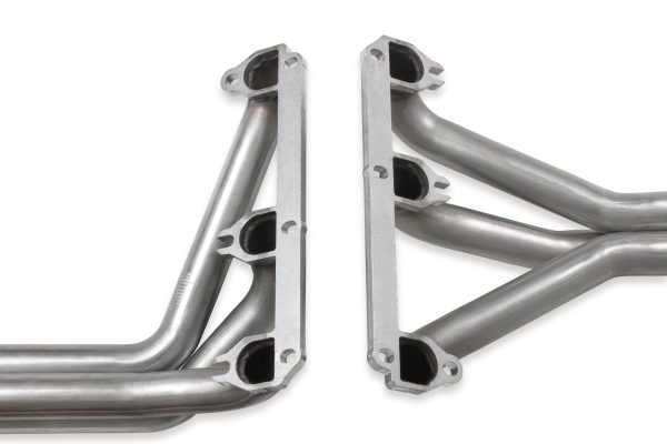 Flowtech 11587FLT Upright Headers 1-1/2" Primary, 20" Long, 27" tall, 2-1/2" x 10" Collector - 409SS Natural Finish - Image 9