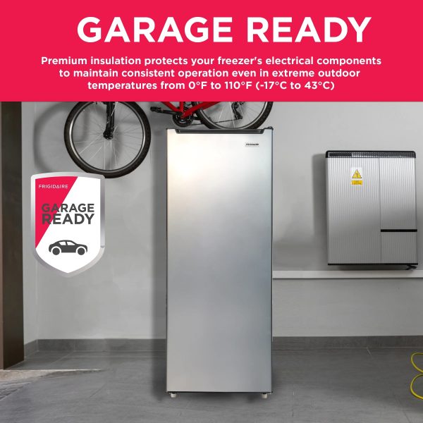 Frigidaire 6.5 Cu. ft. Upright Freezer, Platinum - Image 3