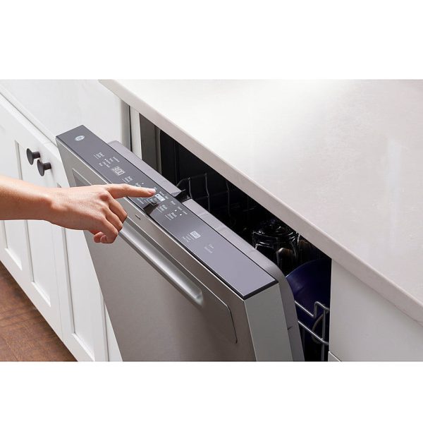 GE - Top Control Built-In Dishwasher with 3rd Rack, Dry Boost, 50 dBa - Slate - Image 9