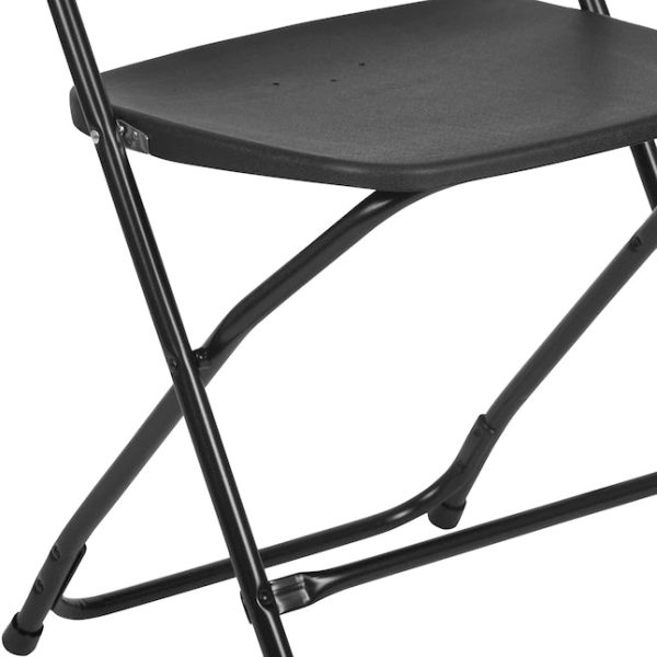 Flash Furniture 10-Pack Black Standard Folding Chair with Solid Seat (Indoor) - Image 8