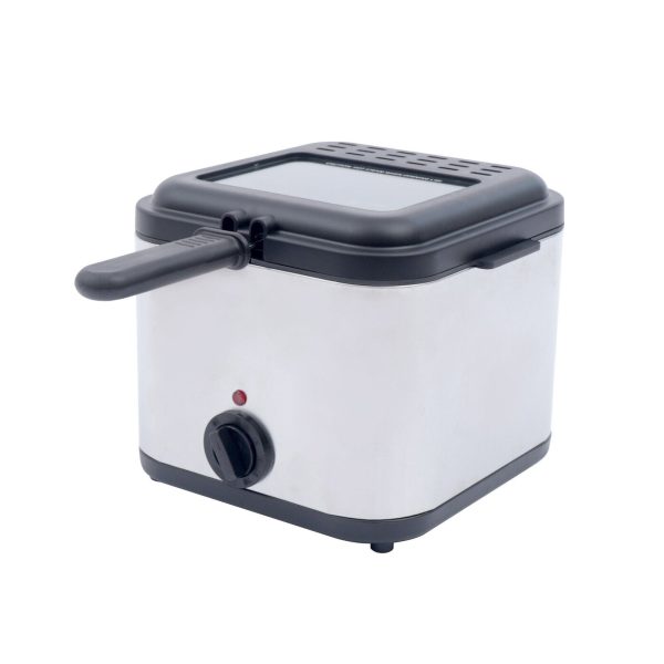 DENEST 1KW Stainless Steel Electric Deep Fryer w/Basket, Adjustable Control Temperature - Image 6