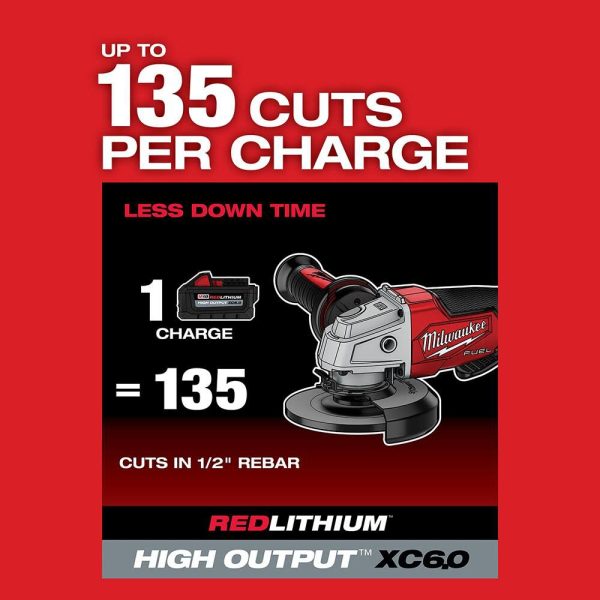 Milwaukee M18 FUEL 4-1/2" / 5" Grinder Paddle Switch No-Lock Kit 2880-22 from Milwaukee - Image 6