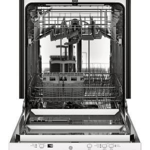 GE - 24" Top Control Built-In Dishwasher with Autosense Cycle, Piranha Food Disposer; 51 dBA - White