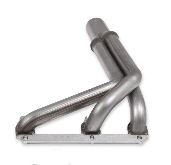 Flowtech 11587FLT Upright Headers 1-1/2" Primary, 20" Long, 27" tall, 2-1/2" x 10" Collector - 409SS Natural Finish - Image 8