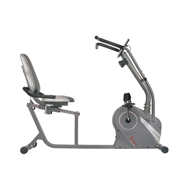 Sunny Health & Fitness Cross Trainer Magnetic Recumbent Bike with Arm Exercisers - SF-RB4936 - Image 9
