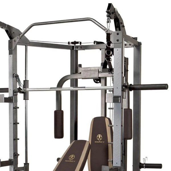 Marcy Combo Heavy Duty Full Body Home Exercise Gym Equipment, Gray/Brown - Image 5
